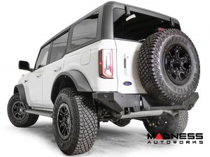 Ford Bronco Rear Bumper - Fab Fours - Premium Ford Bronco Rear Bumper - Fab Fours - Premium